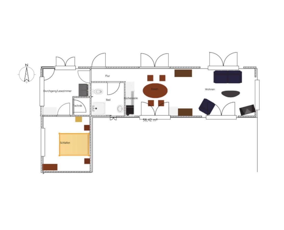 Ferienhaus Grafenland Dersum Luaran gambar